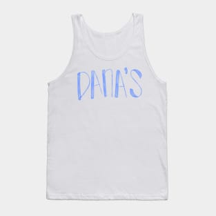 Dana's Text Watercolor Blue Tank Top